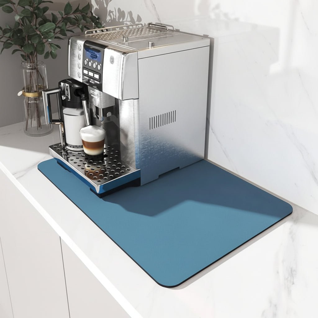 Waterproof Coffee Station Mat Fast Drying Spill Resistant Easy Clean