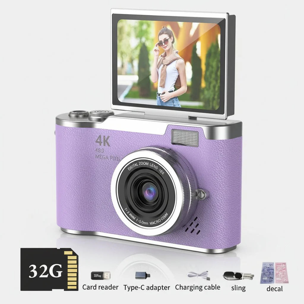 High Definition Flip Camera 8X Zoom 32GB Memory