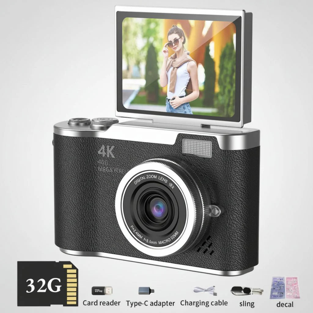 High Definition Flip Camera 8X Zoom 32GB Memory
