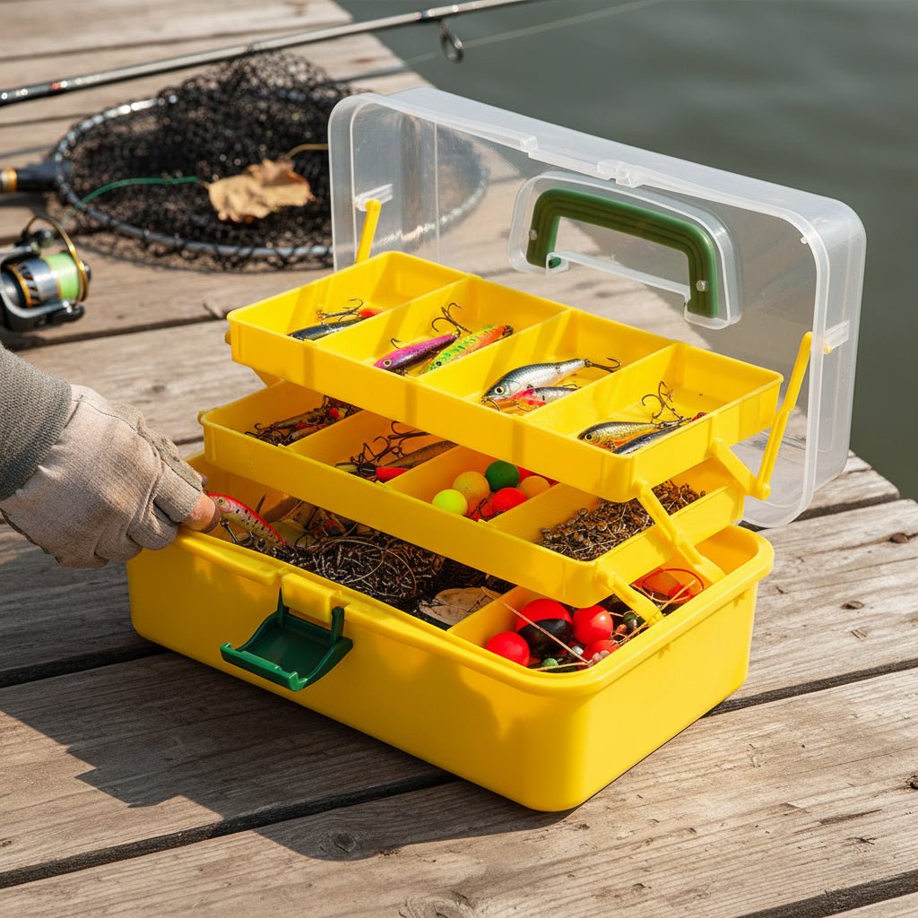 Stackable 3 Tier Plastic Storage Container Office Organizer