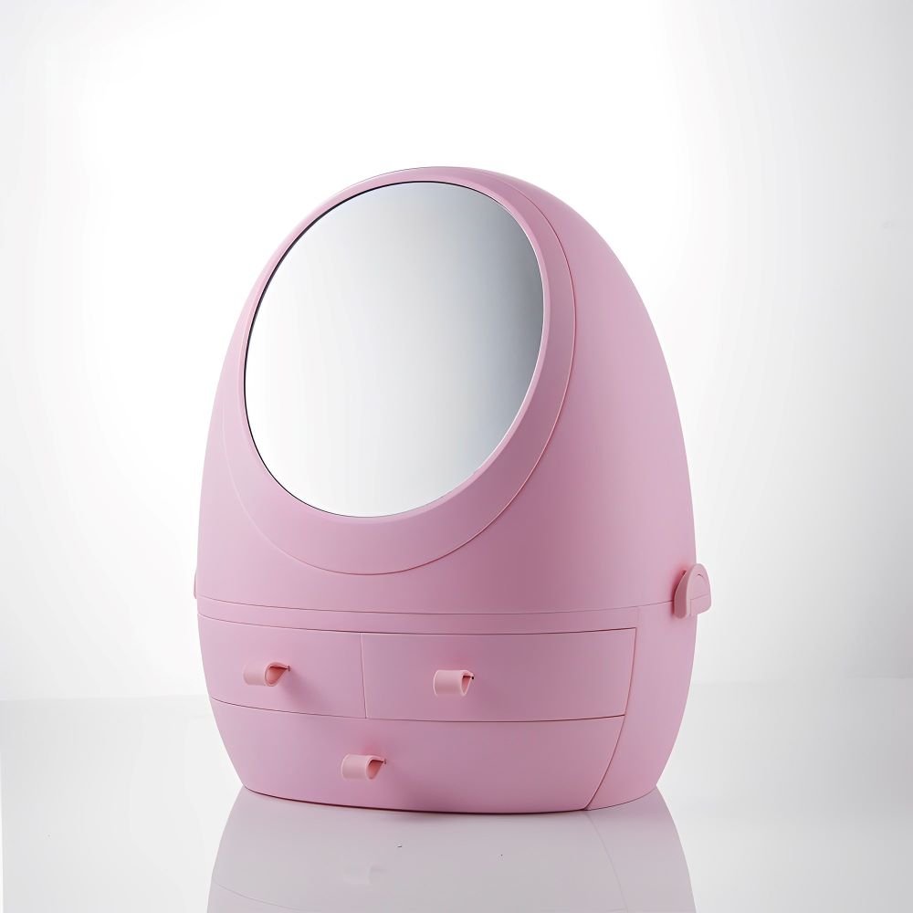 Cosmetic and Makeup Box with LED and Mirror