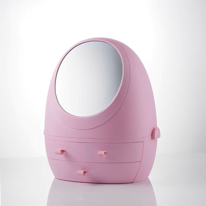Cosmetic and Makeup Box with LED and Mirror