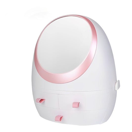 Cosmetic and Makeup Box with LED and Mirror