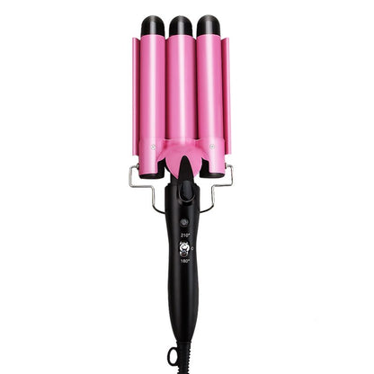 Curling Iron Tongs Hair Waver 3 Barrels Hair Curler