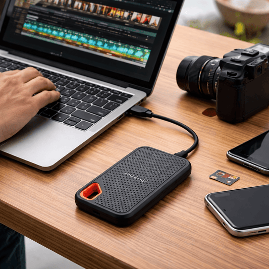 Compact Fast External SSD Drive Secure Data Storage - SweetyGem
