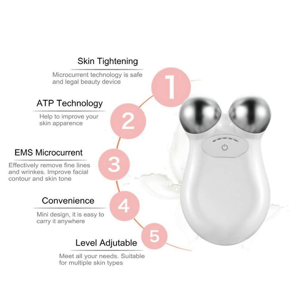 EMS Facial Massager Roller Microcurrent