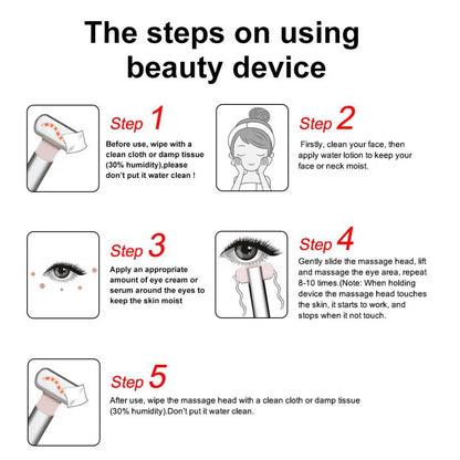 Facial Skincare Wand With Red Light Therapy