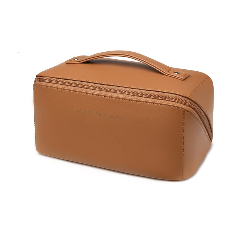Faux Leather Cosmetic Bag Makeup for Travel