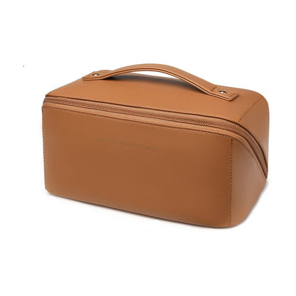 Faux Leather Cosmetic Bag Makeup for Travel