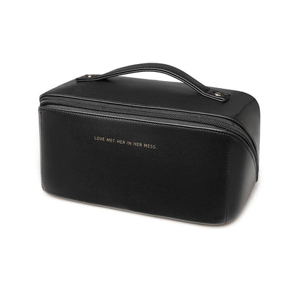 Faux Leather Cosmetic Bag Makeup for Travel