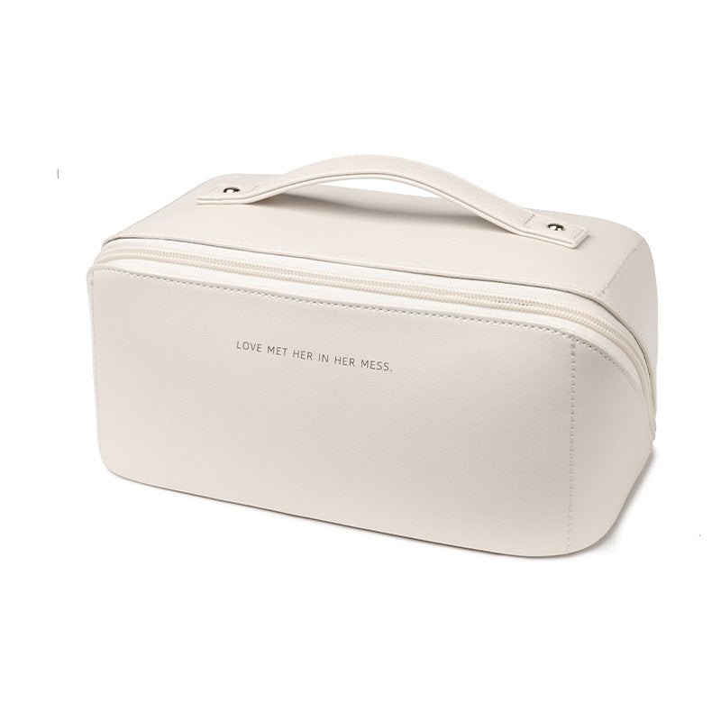 Faux Leather Cosmetic Bag Makeup for Travel