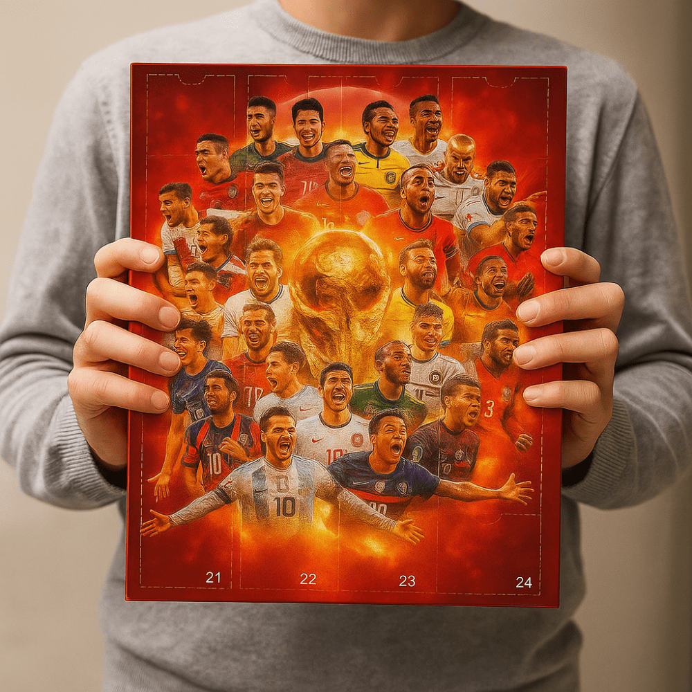 Christmas Countdown Soccer Figure Gift Set for Fans
