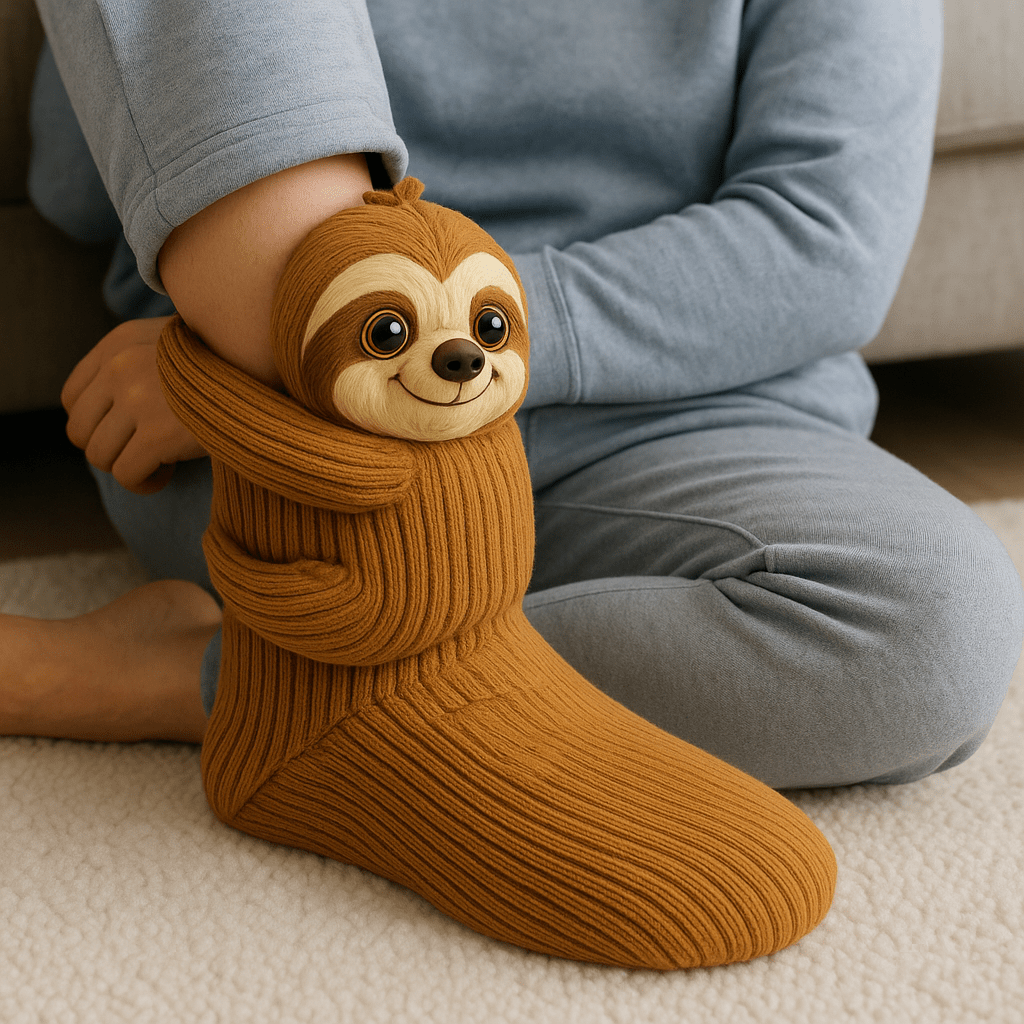 Warm Fuzzy Non-Slip Animal Socks - SweetyGem