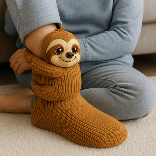 Warm Fuzzy Non-Slip Animal Socks - SweetyGem