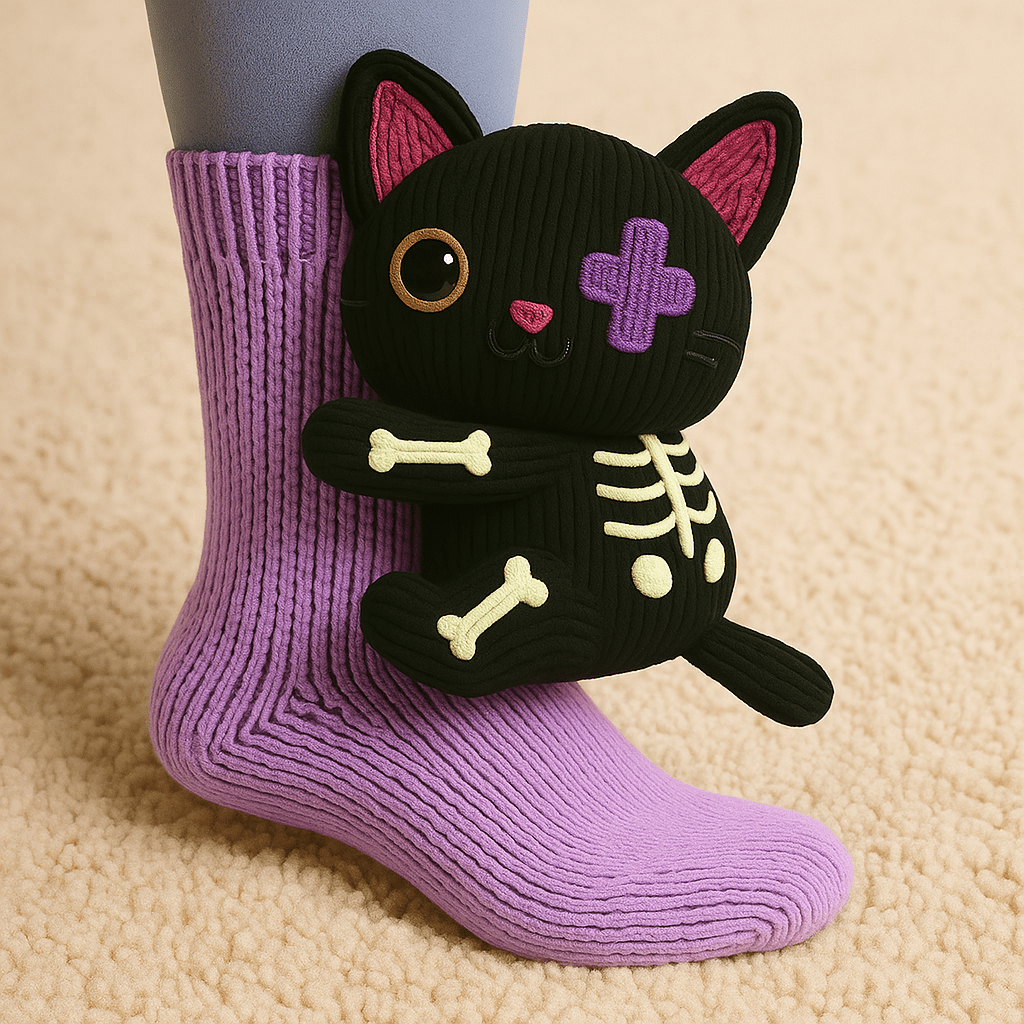 Warm Fuzzy Non-Slip Animal Socks