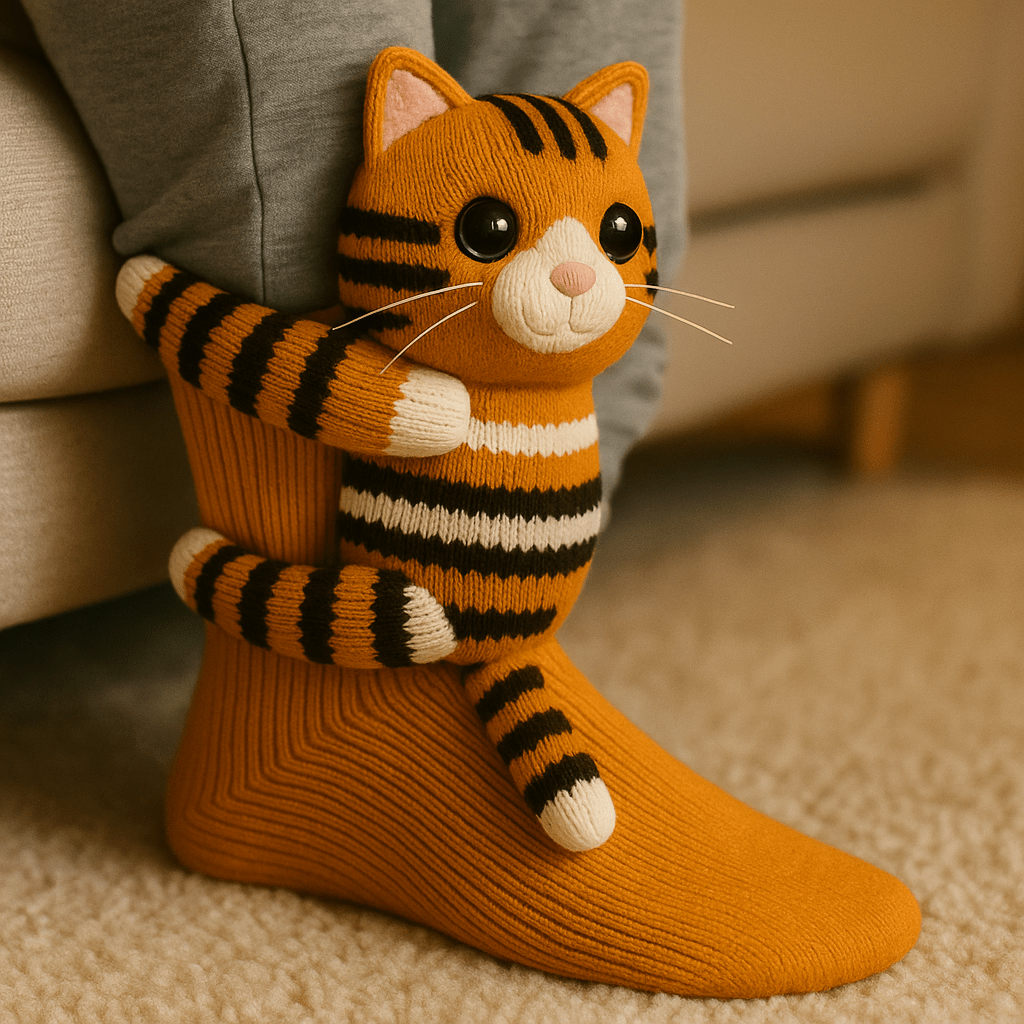 Warm Fuzzy Non-Slip Animal Socks