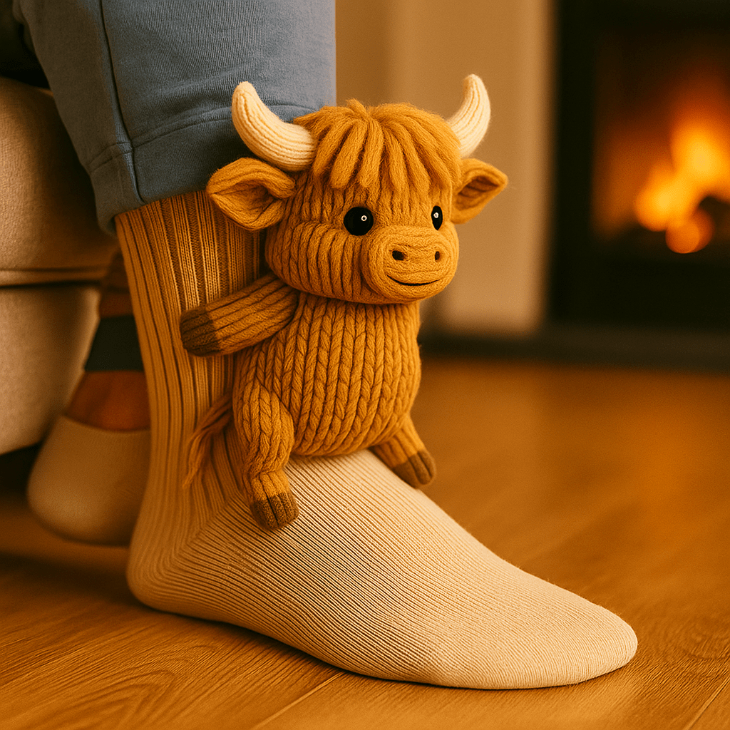 Warm Fuzzy Non-Slip Animal Socks