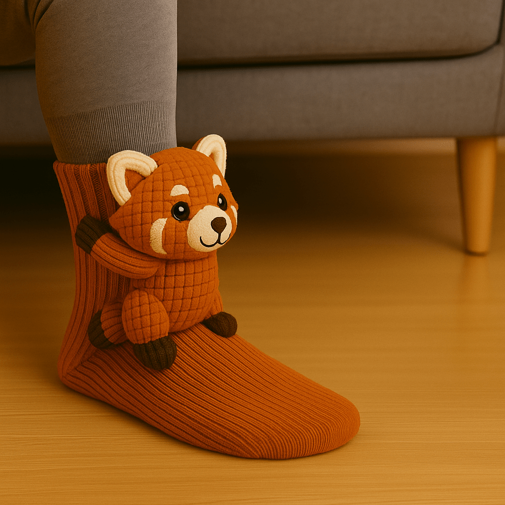 Warm Fuzzy Non-Slip Animal Socks