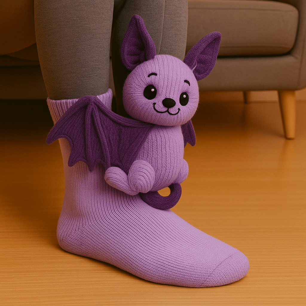 Warm Fuzzy Non-Slip Animal Socks
