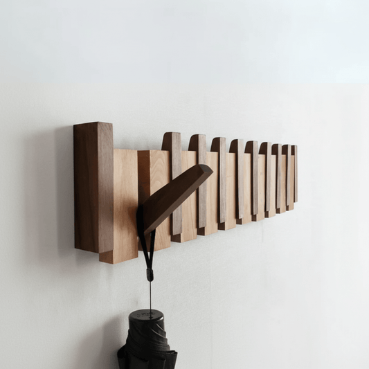Rustic Wood Coat Hook Traditional Entryway Hanger - SweetyGem