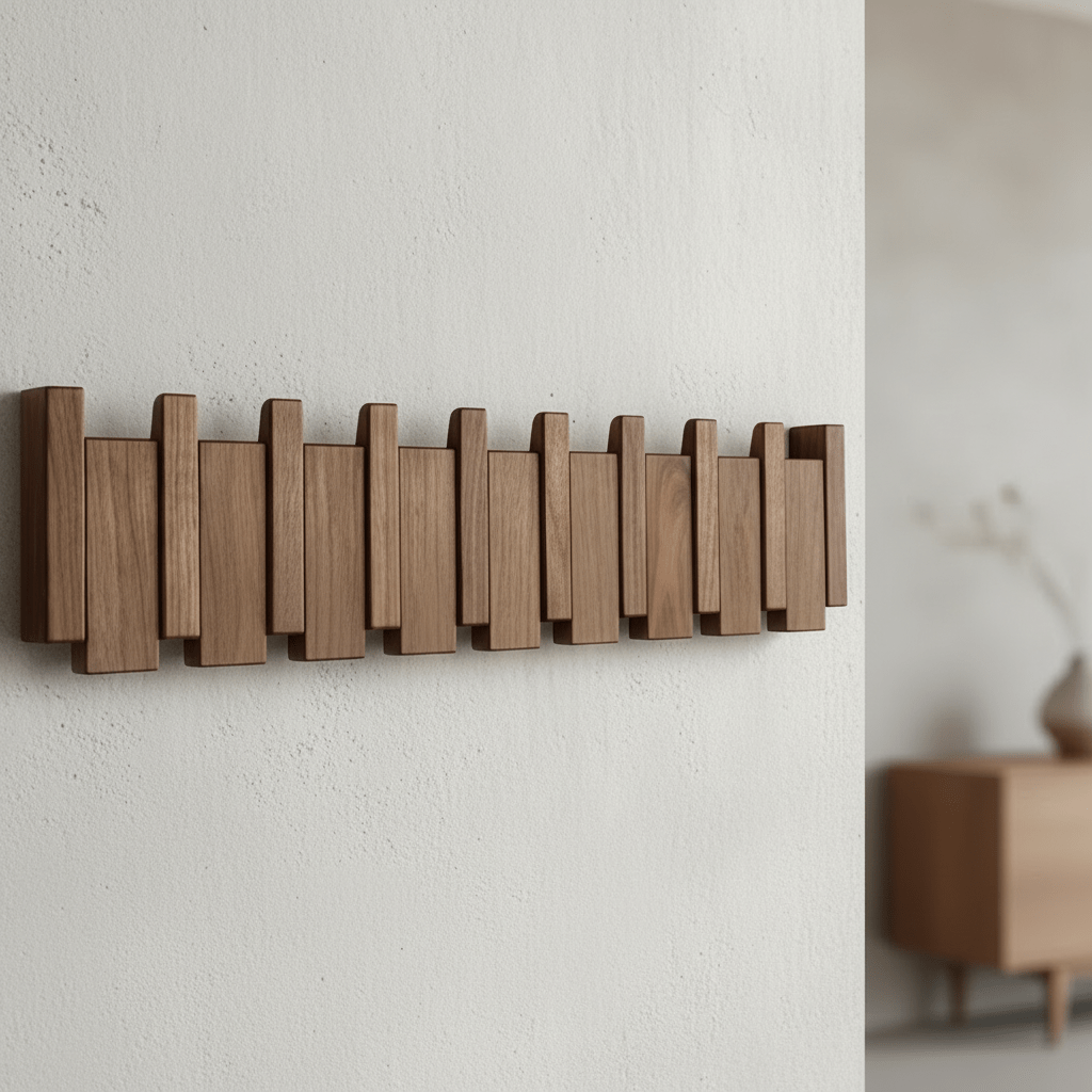 Rustic Wood Coat Hook Traditional Entryway Hanger