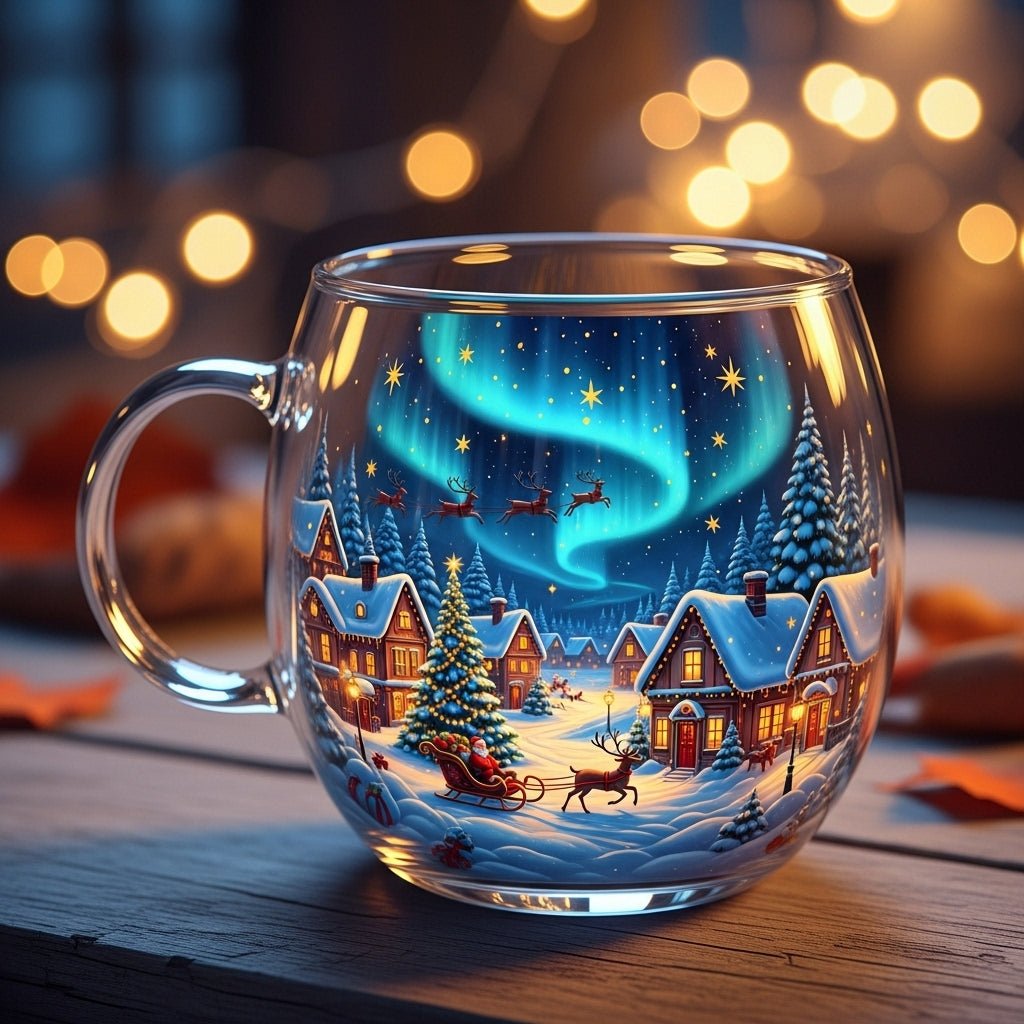 Seasonal Red Holiday Mug for Hot Chocolate Coffee - SweetyGem