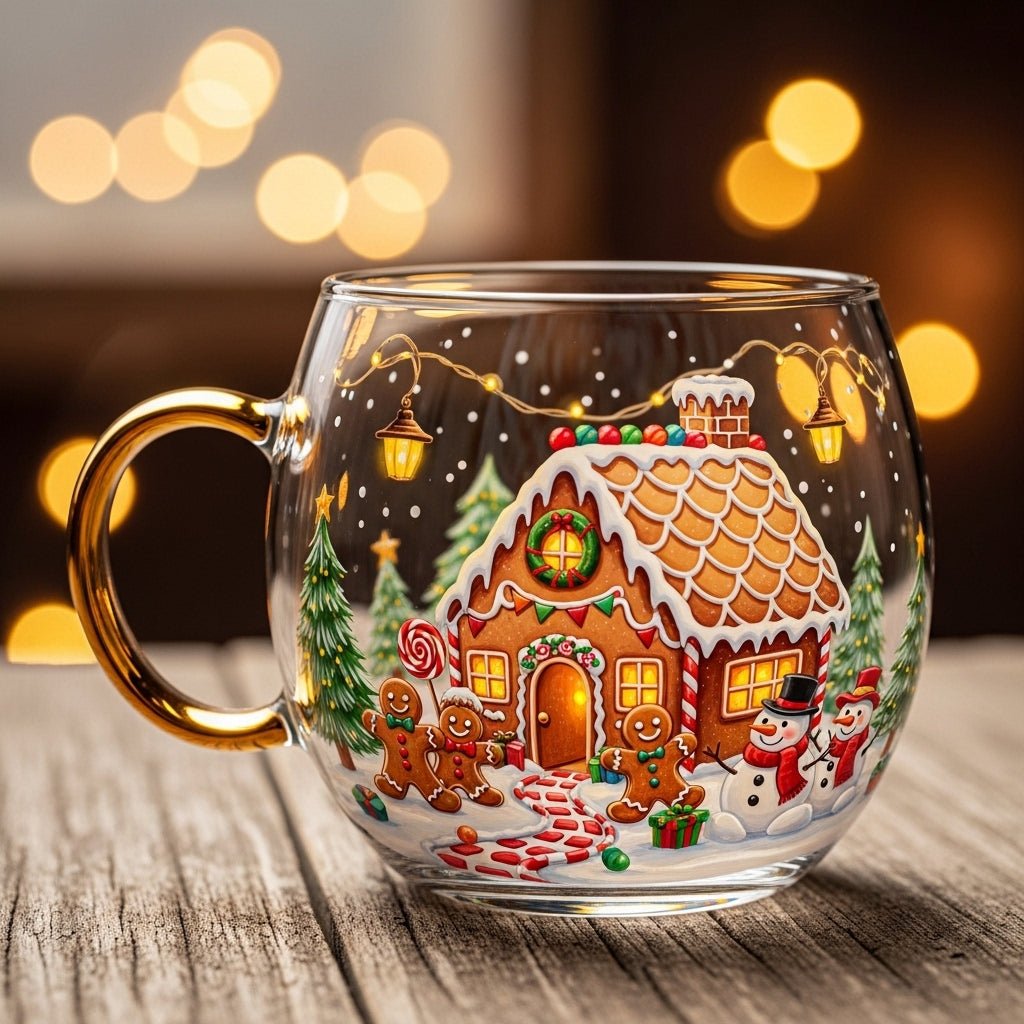 Seasonal Red Holiday Mug for Hot Chocolate Coffee