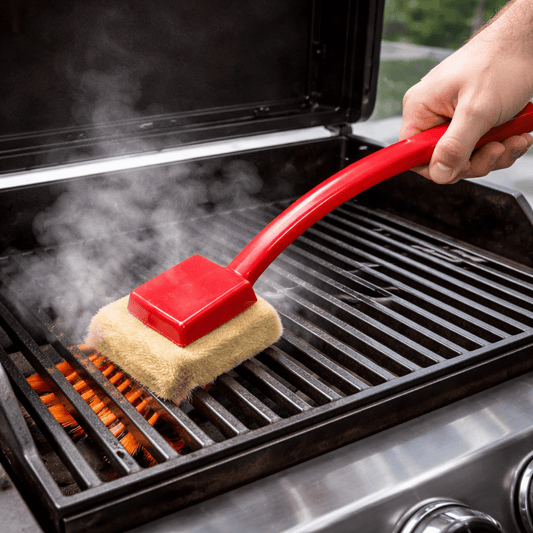 Easy BBQ Steam Brush for Grill Grates Cleaning - SweetyGem