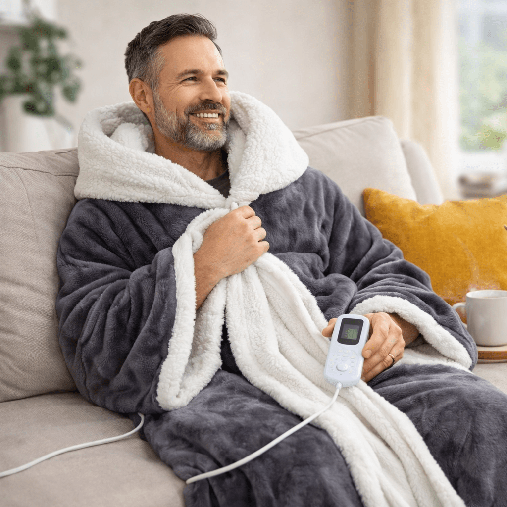 Cozy Electric Wearable Fleece Blanket for Adults - SweetyGem