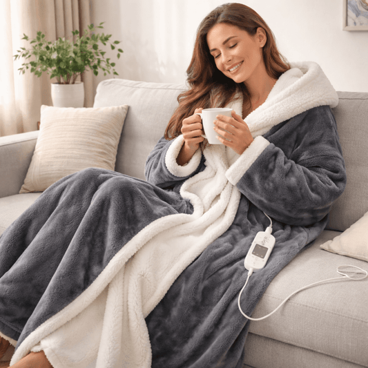 Cozy Electric Wearable Soft Fleece Blanket Throw - SweetyGem
