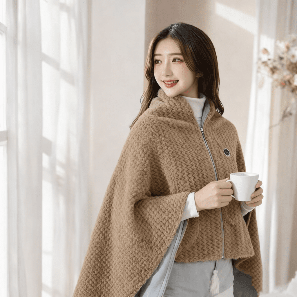 Cozy Electric Heated Wrap for Indoor and Outdoor