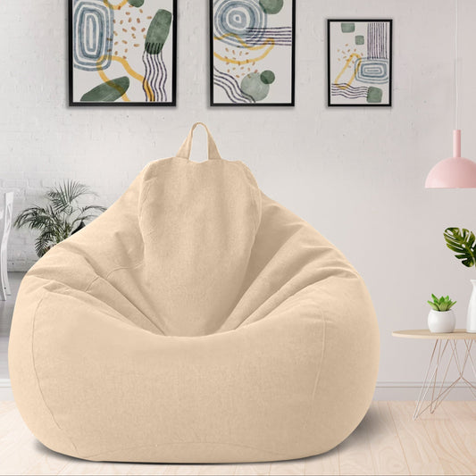 Comfortable Linen Bean Bag Chair Cover - SweetyGem