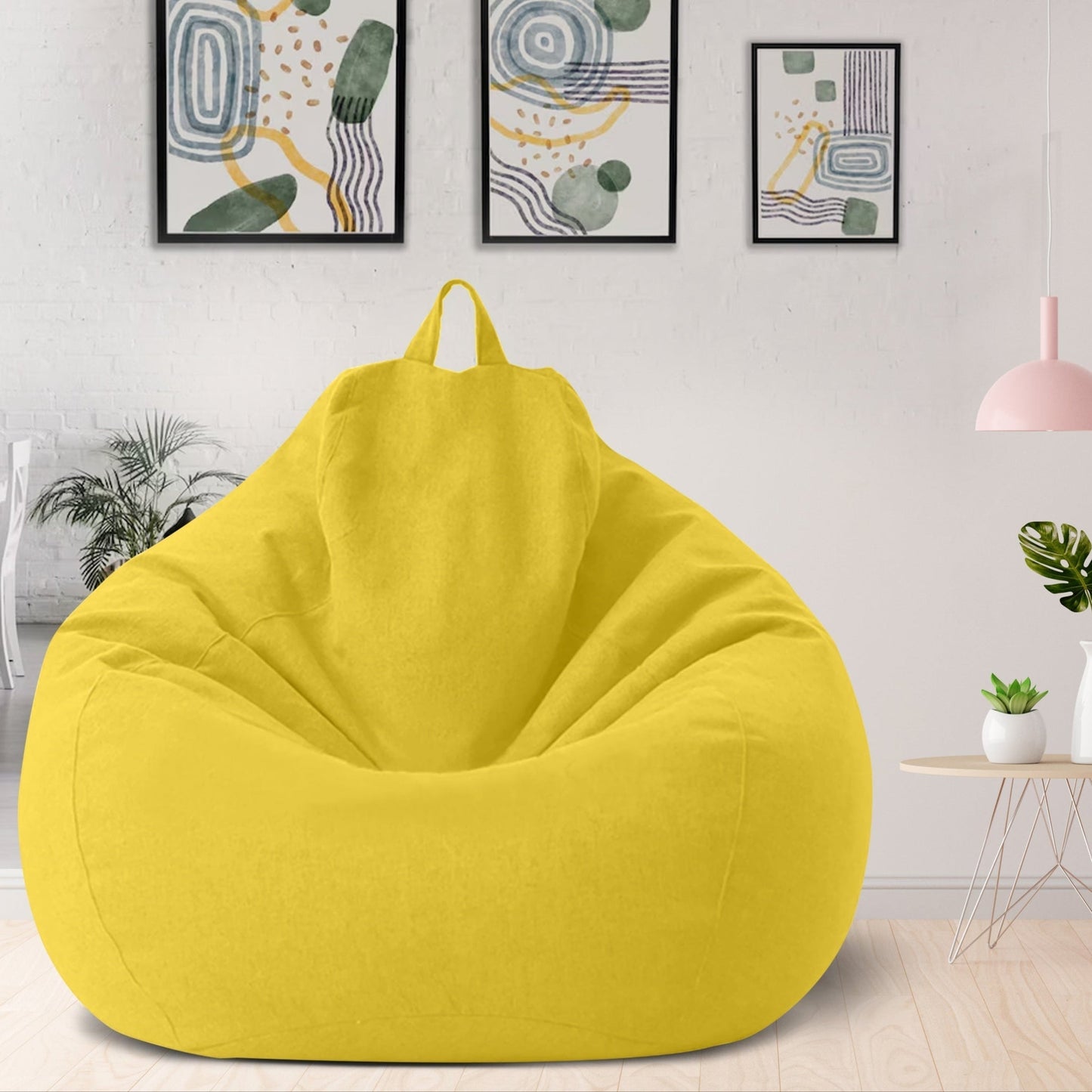 Comfortable Linen Bean Bag Chair Cover