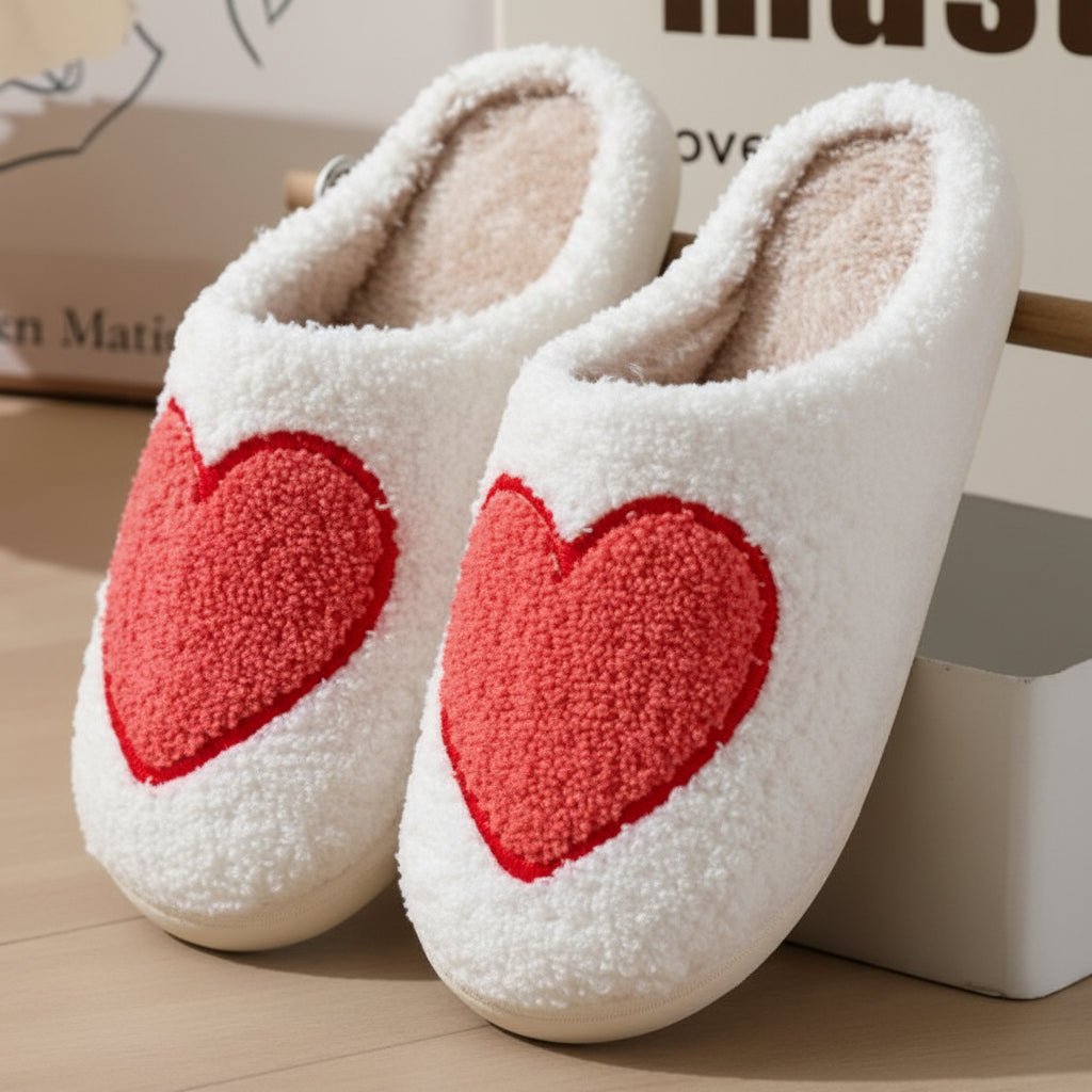 Soft Fuzzy Slippers Cute Mushroom Memory Foam Insole
