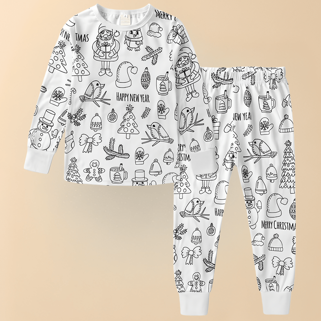 Cozy Holiday PJs for Kids Soft Cotton Sleep Set - SweetyGem