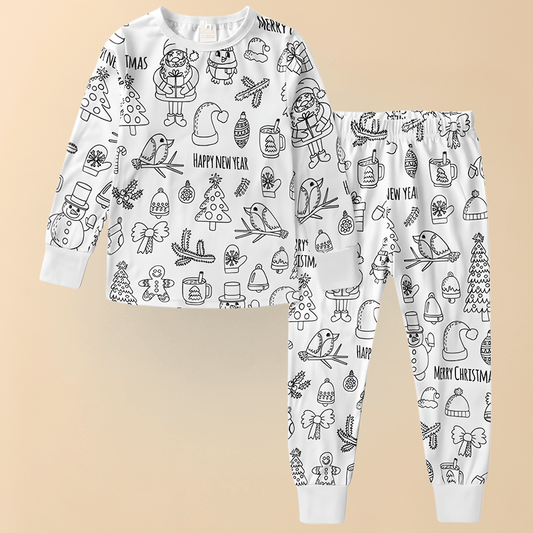 Cozy Holiday PJs for Kids Soft Cotton Sleep Set - SweetyGem