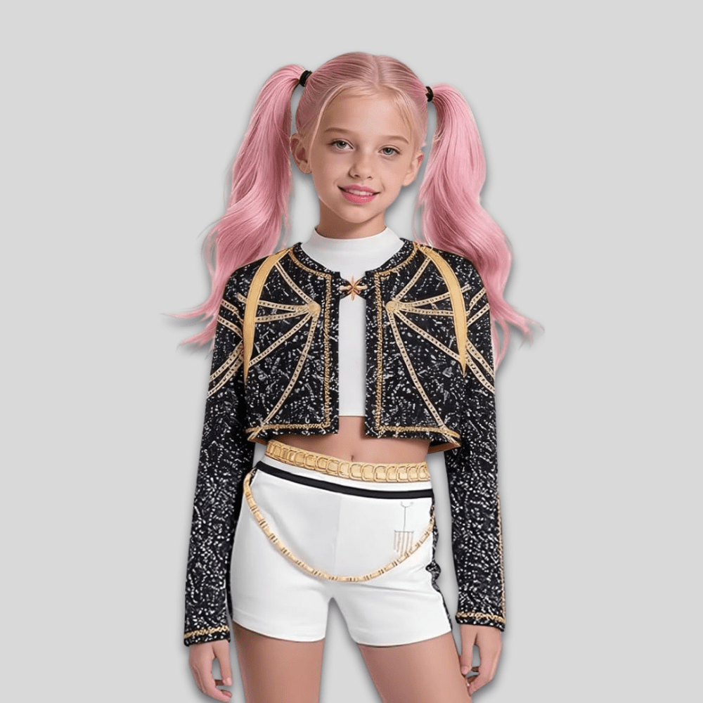 Fun Kpop Dance Costume Set for Kids Parties - SweetyGem