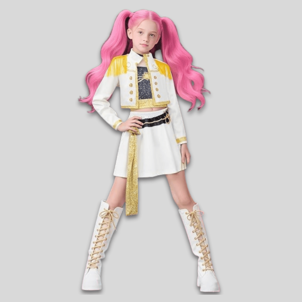 Fun Kpop Dance Costume Set for Kids Parties