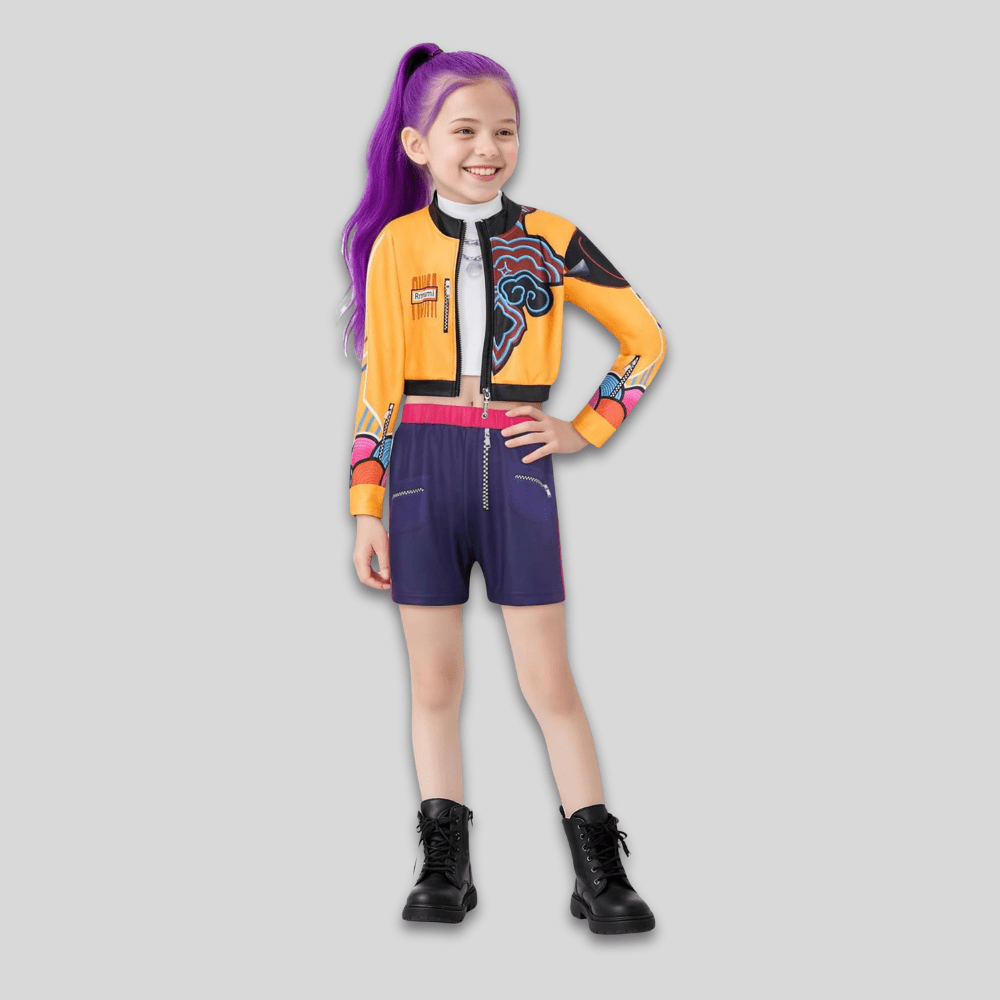 Fun Kpop Dance Costume Set for Kids Parties