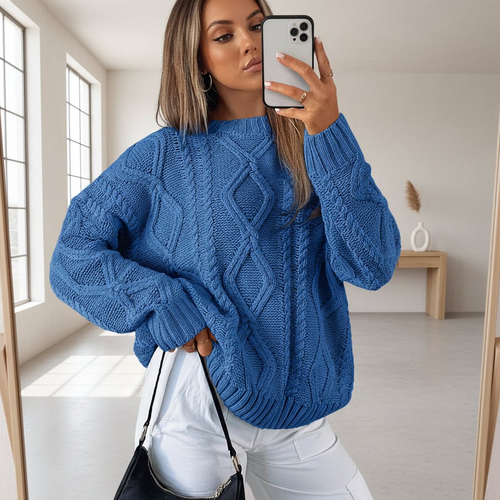 Soft Oversized Women's Cable Knit Sweater