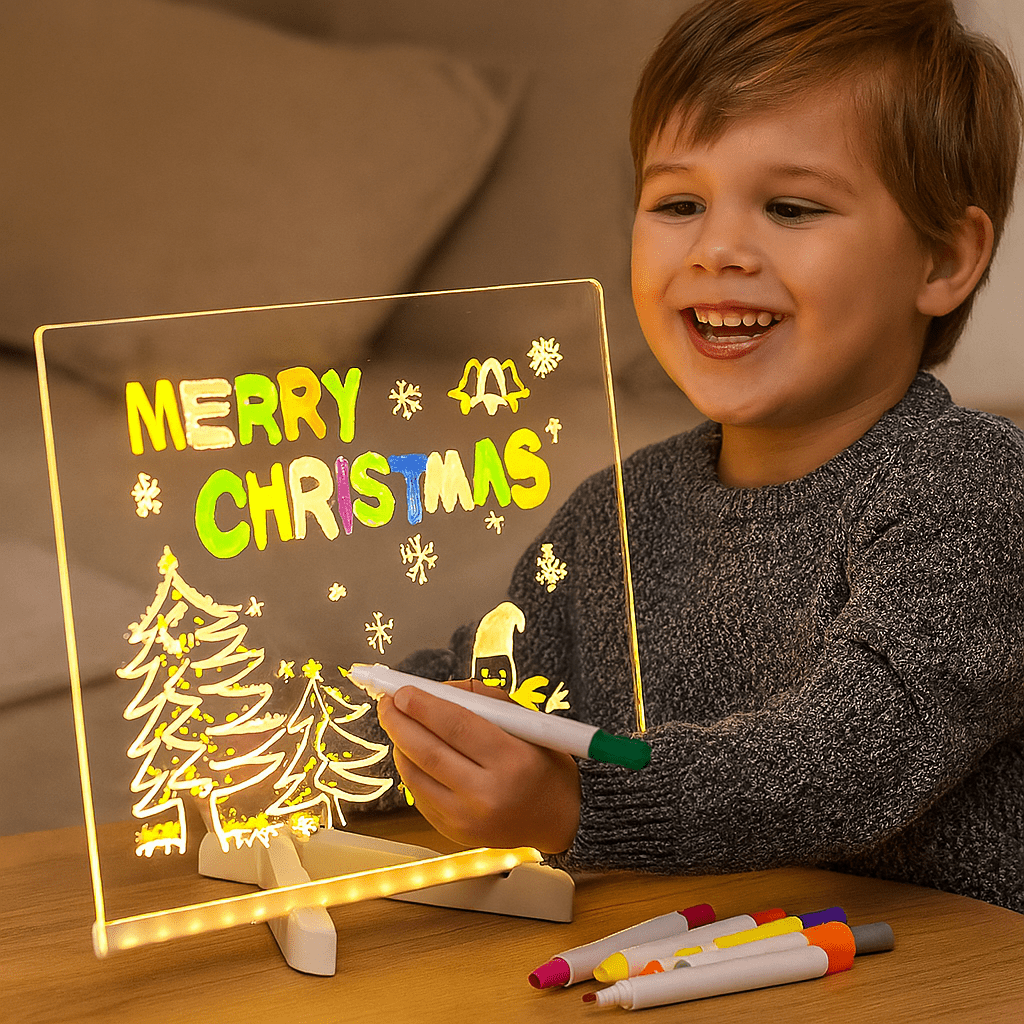 Colorful Kids Art Tablet LED Light Up Drawing Pad - SweetyGem
