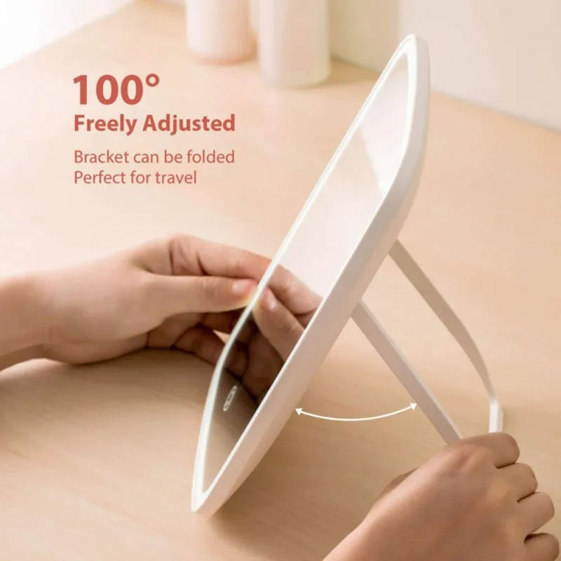 Makeup Mirror with LED and Portable Stand