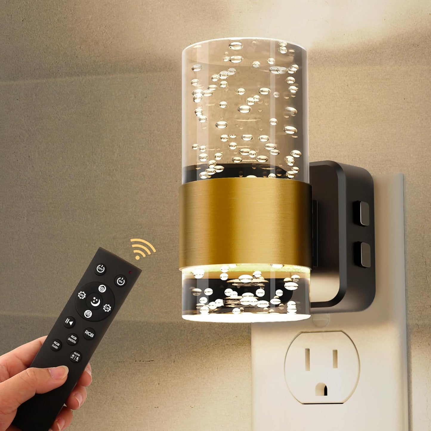 Color Changing LED Night Lamp with Dimmer