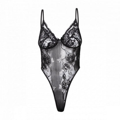 Lace Bodysuit With Built-In Bra Shapewear