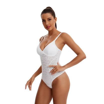 Lace Thong Bodysuit Shapewear