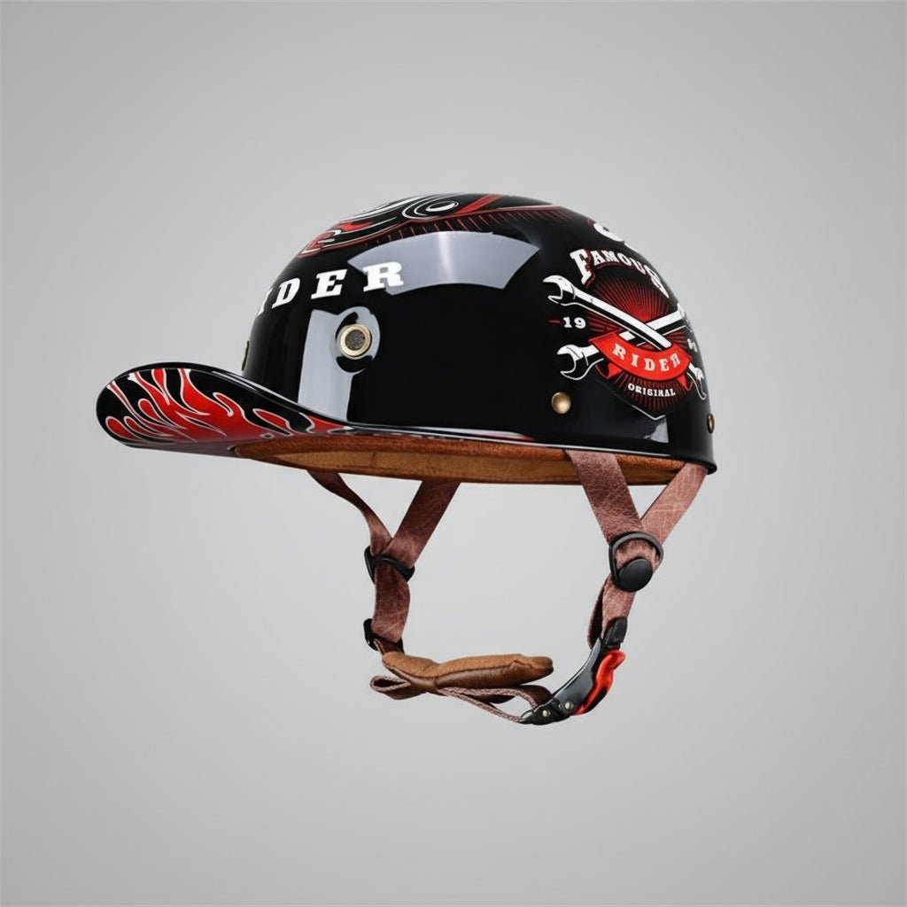 Classic Half Face Motorcycle Helmet Cap Style