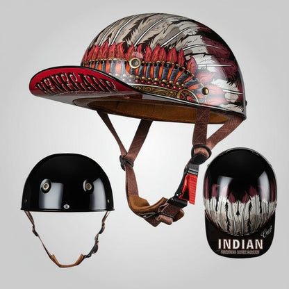 Classic Half Face Motorcycle Helmet Cap Style
