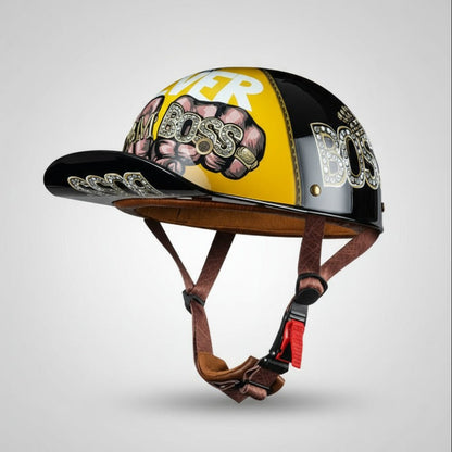 Classic Half Face Motorcycle Helmet Cap Style