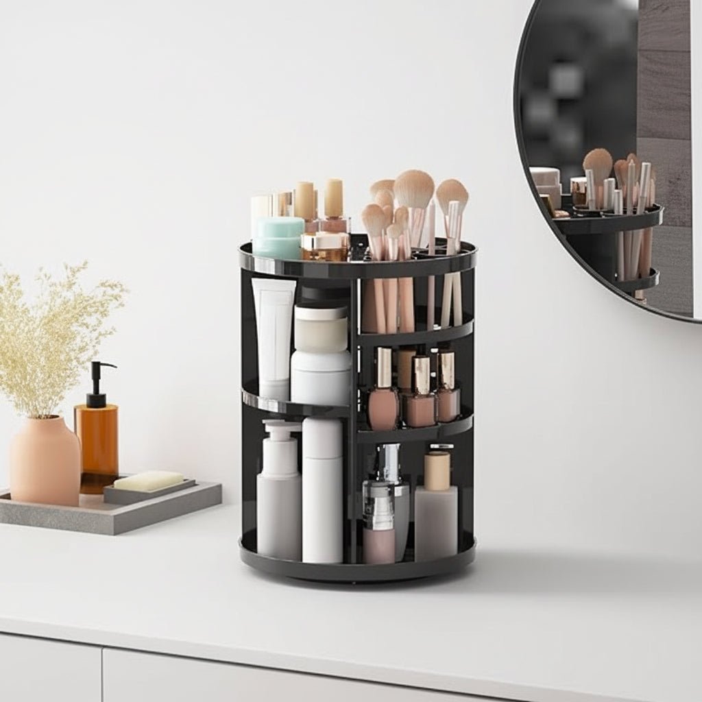 Spinning Makeup Holder Adjustable Vanity Storage - SweetyGem