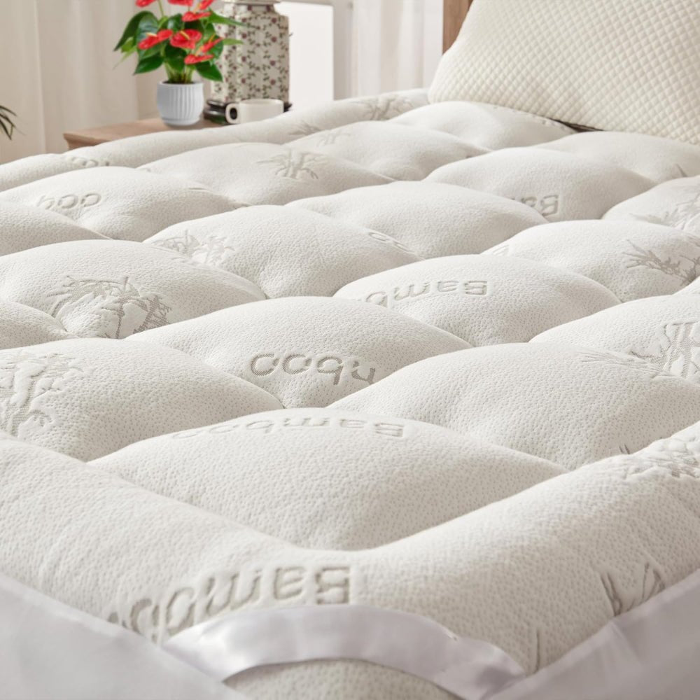Plush Mattress Topper Soft Bed Pad Extra Deep Fitted Sheet - SweetyGem